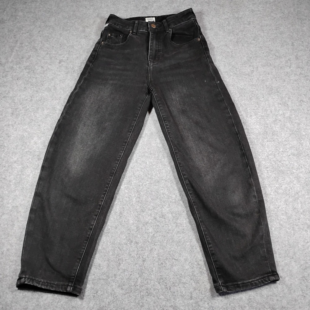 Citizens‎ of Humanity Liya High Rise Classic Fit Crop Jeans Black Size 25